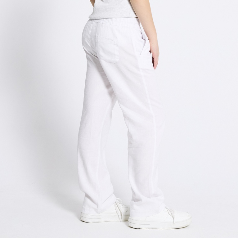 Linen blend pants "Roxy star" White